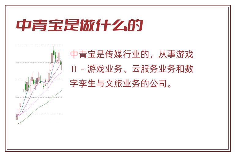 中青宝是做什么的