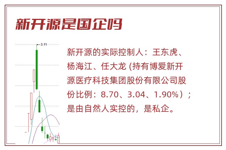 新开源是国企吗