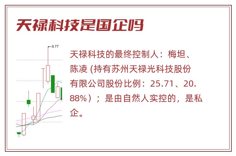 天禄科技是国企吗