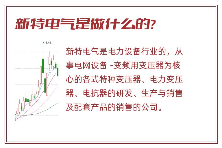 新特电气是做什么的?