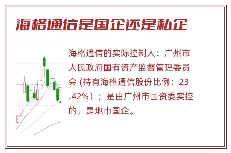 海格通信是国企还是私企