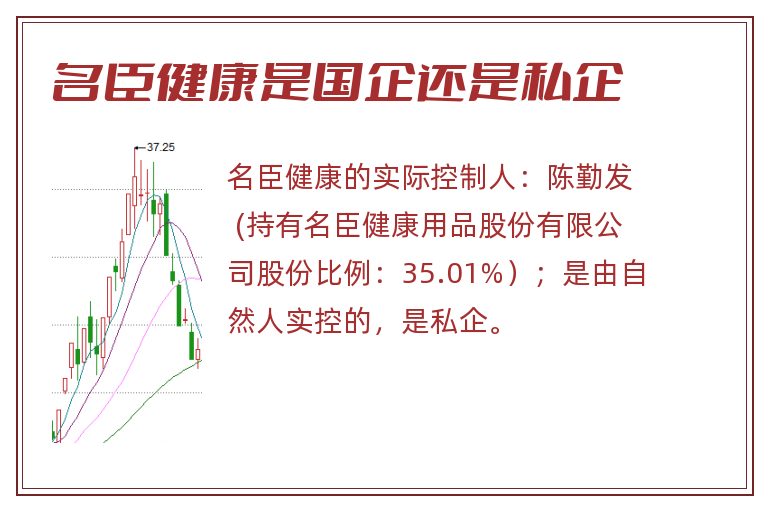 名臣健康是国企还是私企