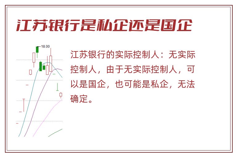 江苏银行是私企还是国企