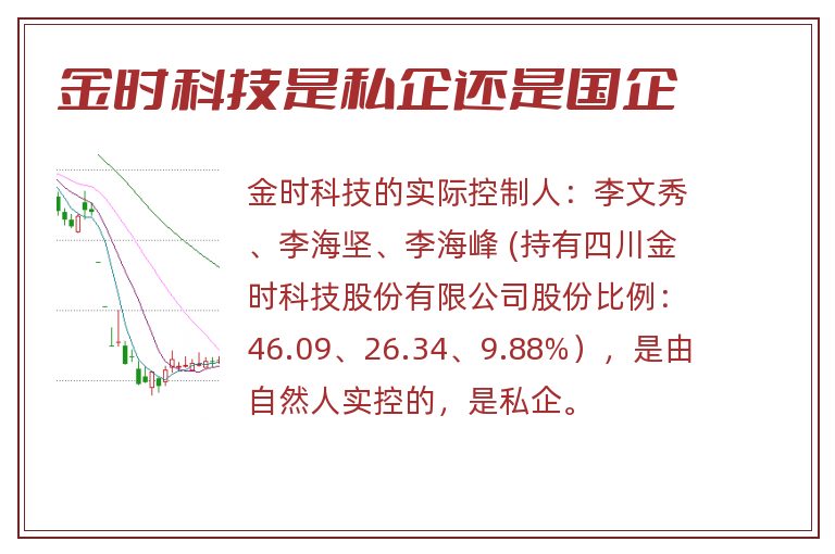 金时科技是私企还是国企