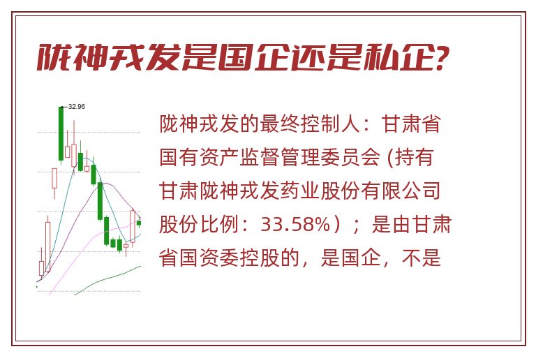 陇神戎发是国企还是私企？