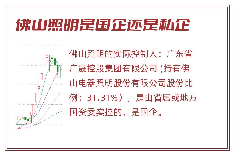 佛山照明是国企还是私企