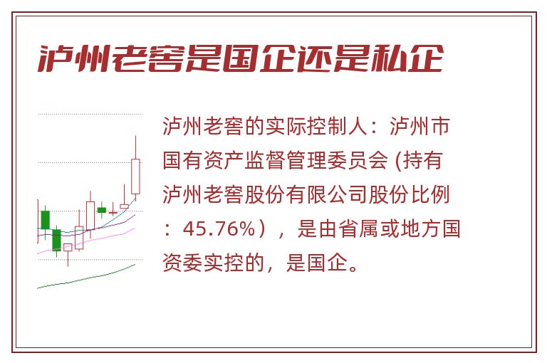 泸州老窖是国企还是私企