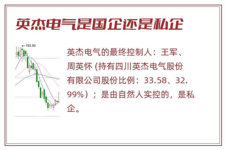 英杰电气是国企还是私企