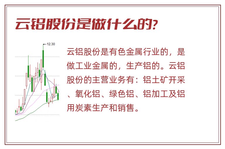 云铝股份是做什么的?