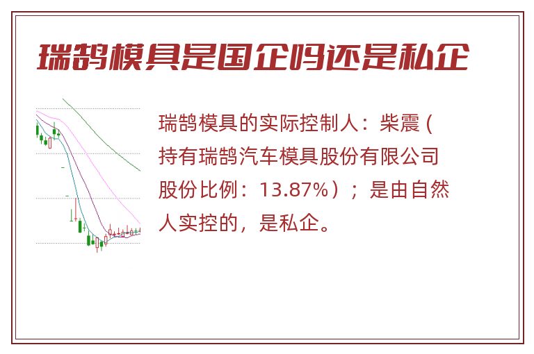 瑞鹄模具是国企吗还是私企