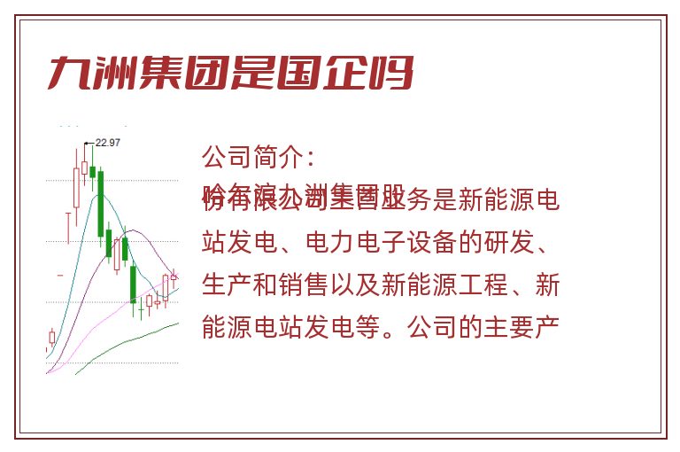 九洲集团是国企吗