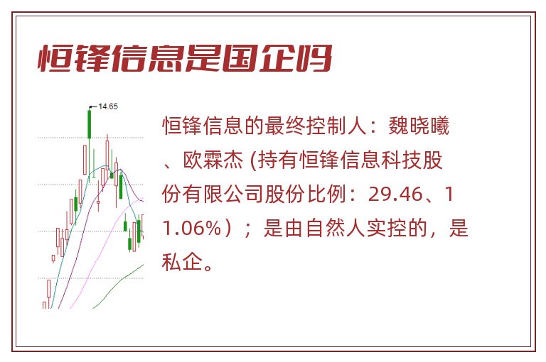 恒锋信息是国企吗