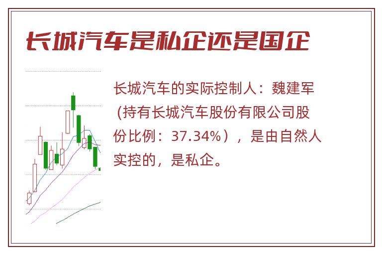 长城汽车是私企还是国企