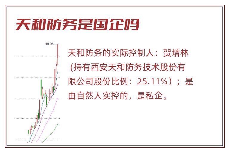 天和防务是国企吗