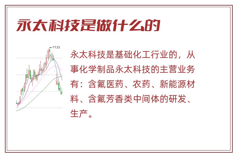 永太科技是做什么的