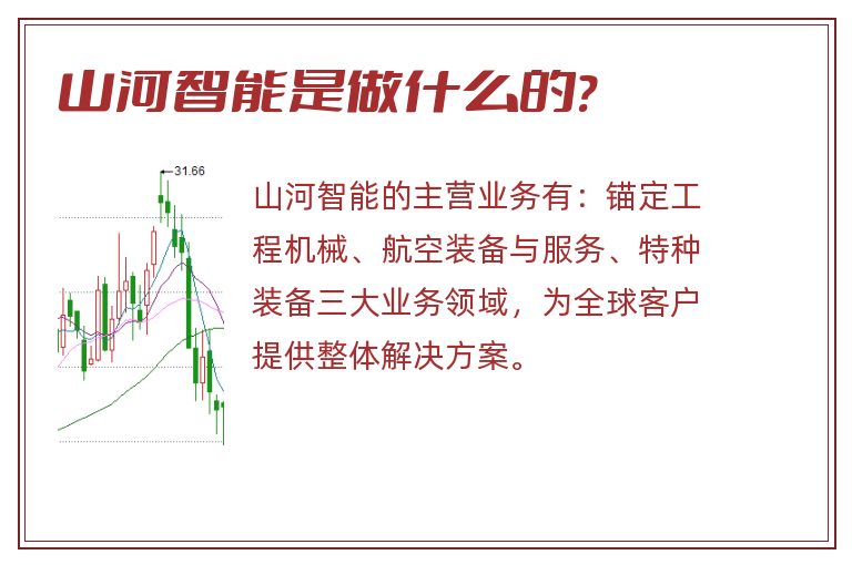 山河智能是做什么的?