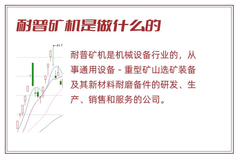 耐普矿机是做什么的