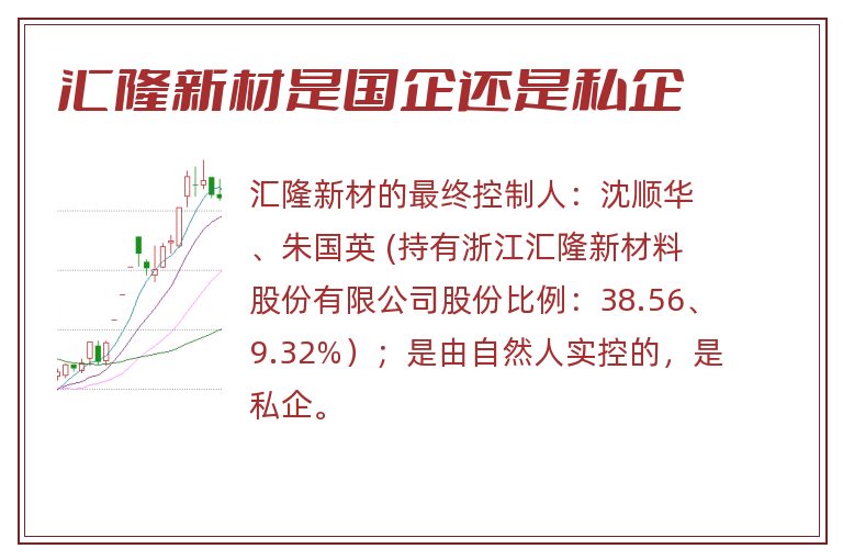 汇隆新材是国企还是私企