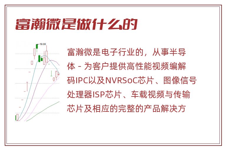 富瀚微是做什么的