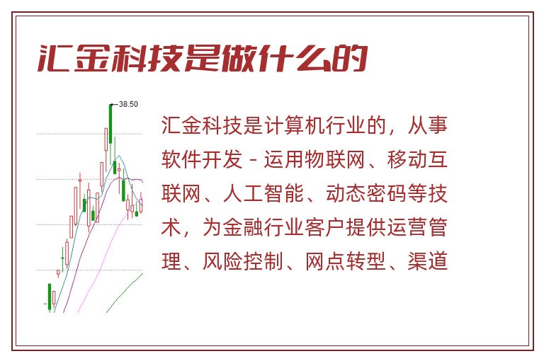 汇金科技是做什么的