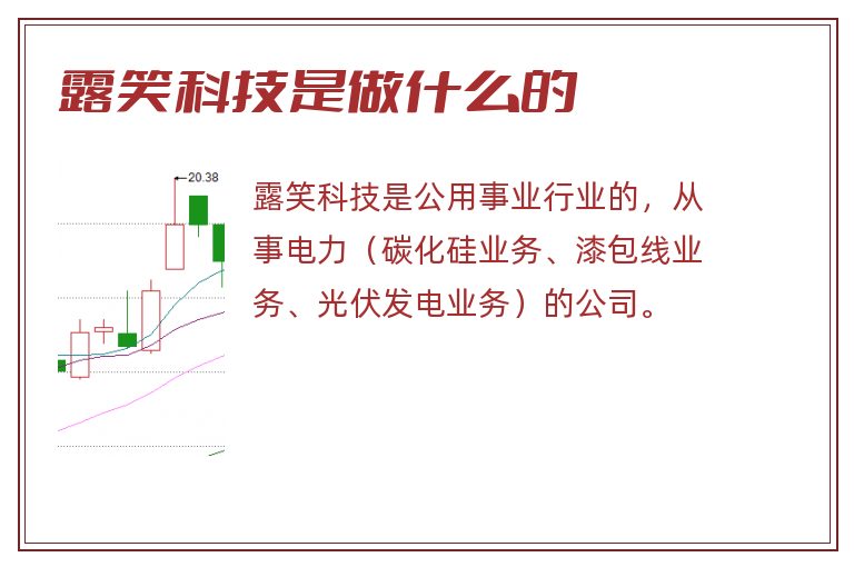 露笑科技是做什么的