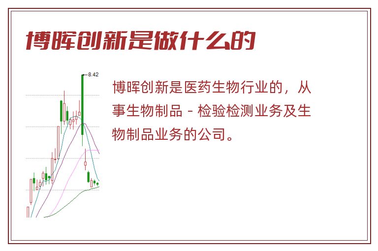 博晖创新是做什么的