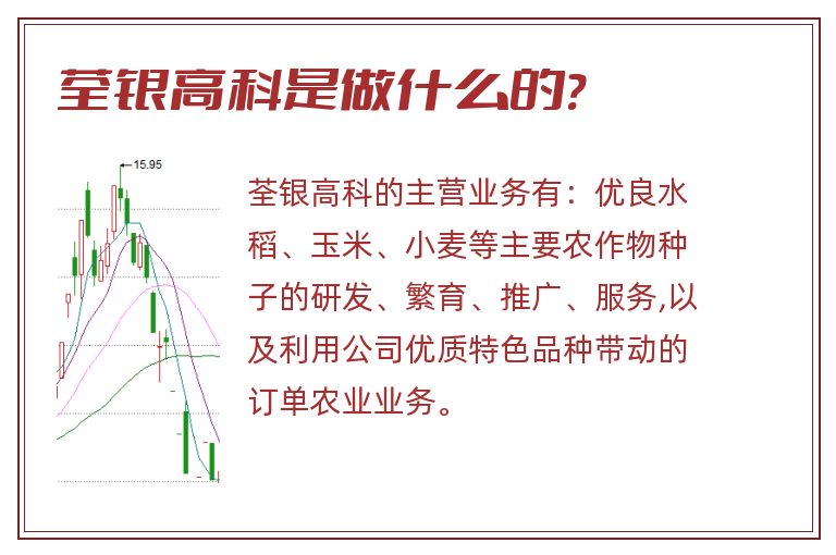 荃银高科是做什么的?