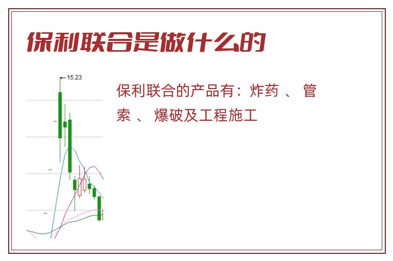 保利联合是做什么的