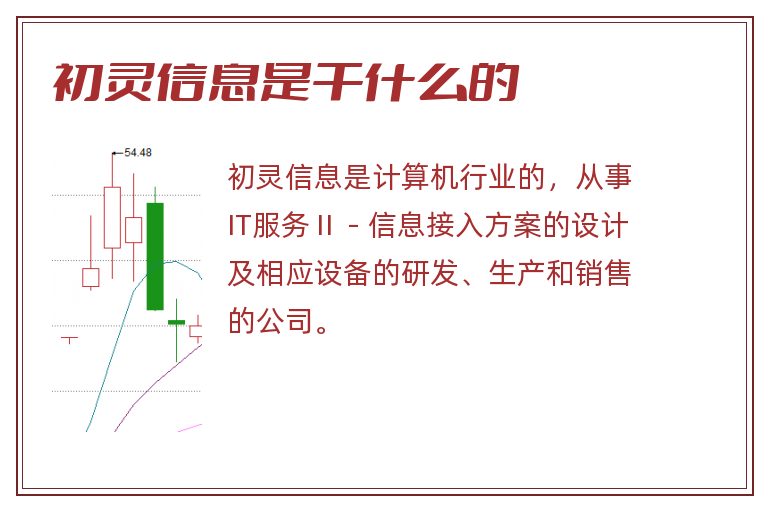 初灵信息是干什么的