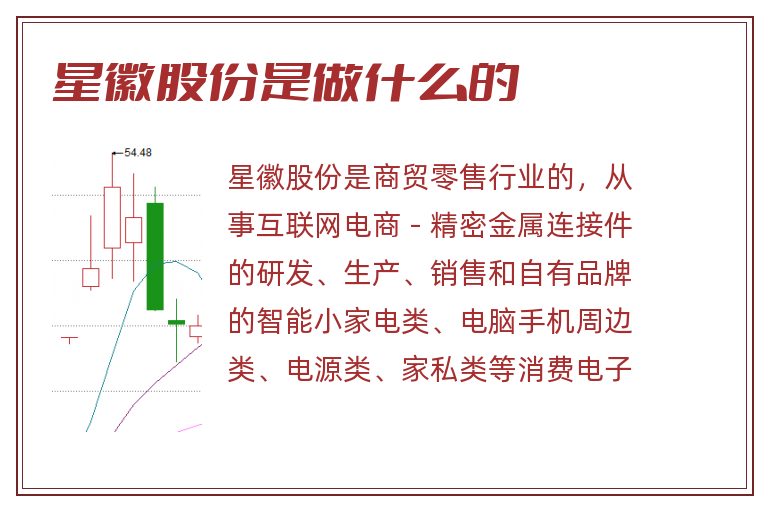 星徽股份是做什么的