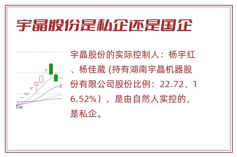 宇晶股份是私企还是国企