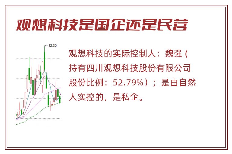 观想科技是国企还是民营