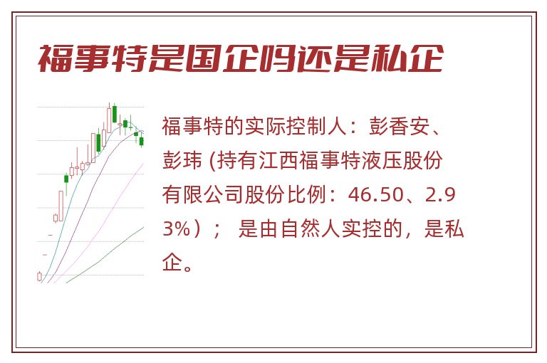 福事特是国企吗还是私企