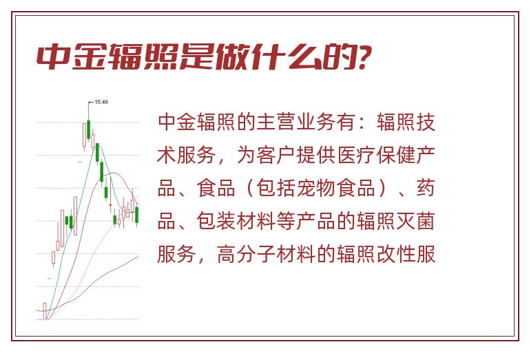 中金辐照是做什么的？