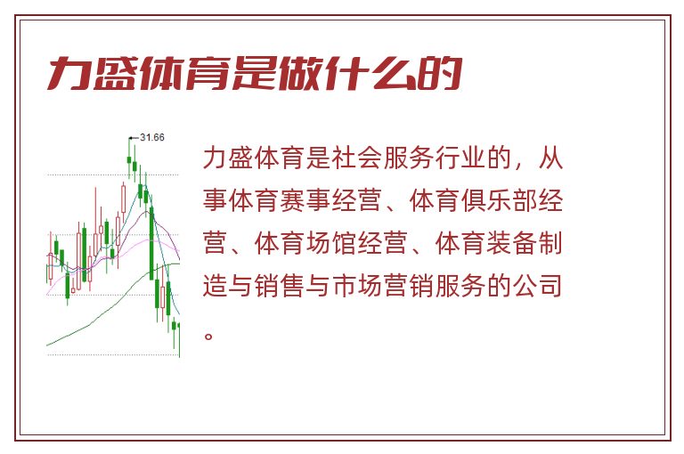 力盛体育是做什么的