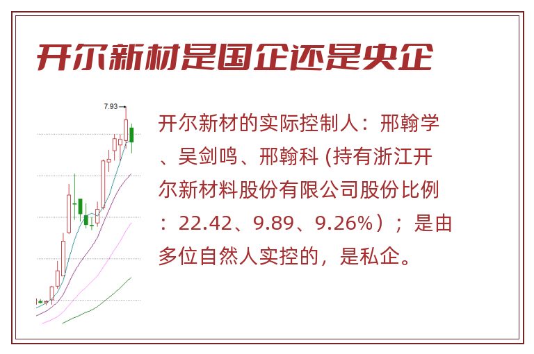 开尔新材是国企还是央企