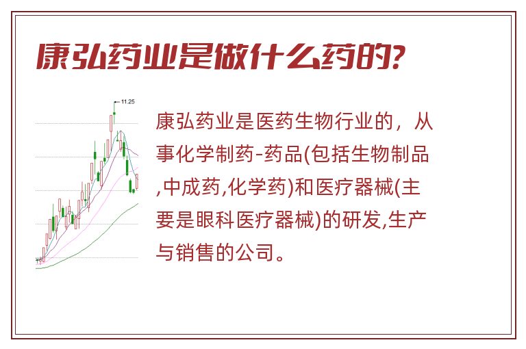 康弘药业是做什么药的？