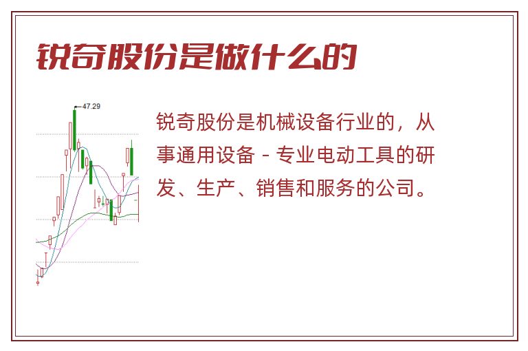 锐奇股份是做什么的