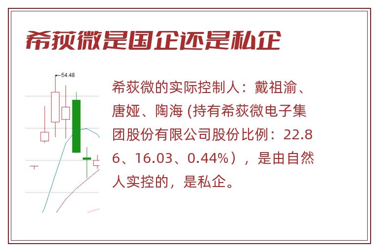 希荻微是国企还是私企