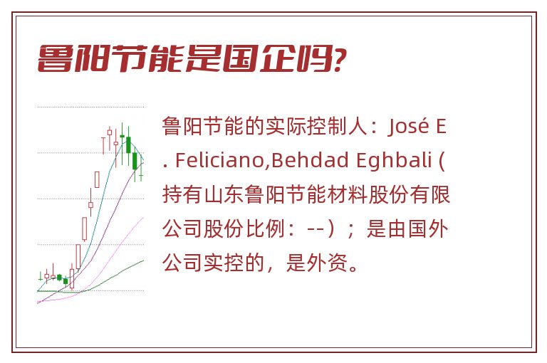 鲁阳节能是国企吗?