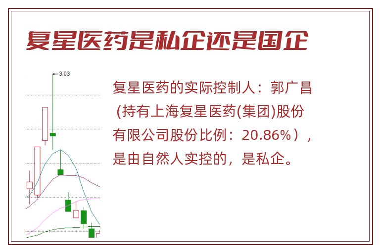 复星医药是私企还是国企