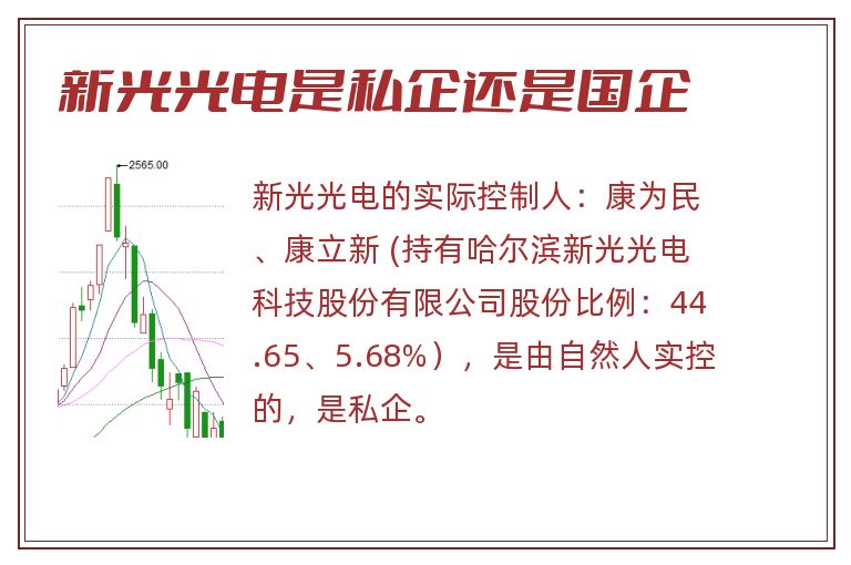 新光光电是私企还是国企