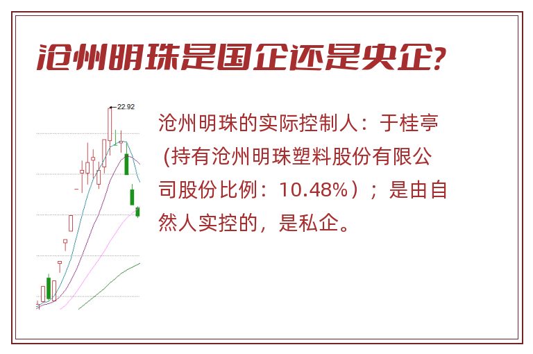 沧州明珠是国企还是央企?