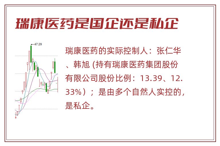 瑞康医药是国企还是私企