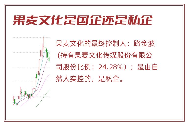 果麦文化是国企还是私企