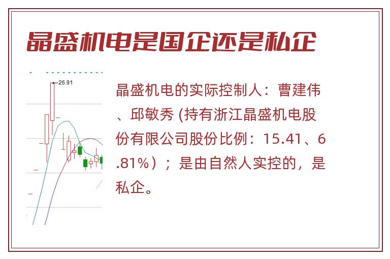 晶盛机电是国企还是私企