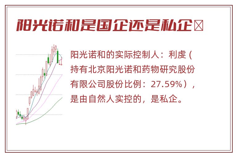 阳光诺和是国企还是私企	