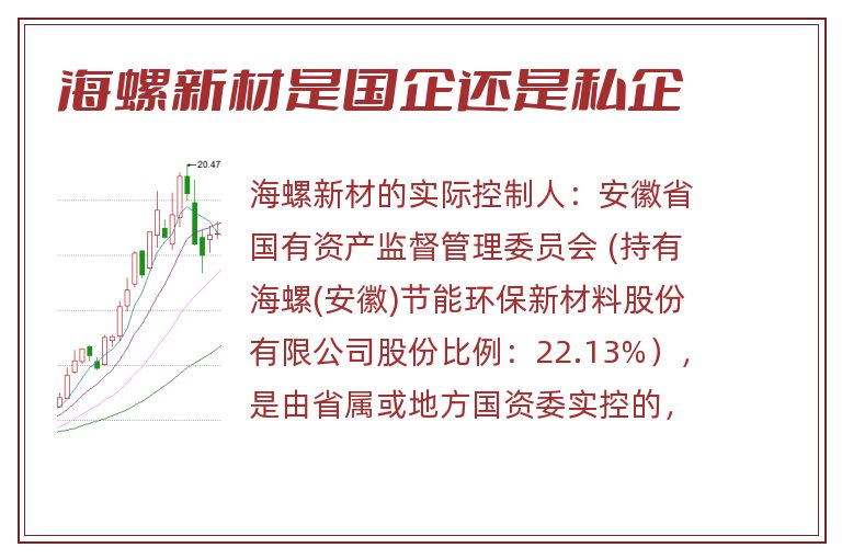 海螺新材是国企还是私企