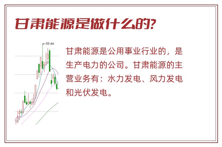 甘肃能源是做什么的？