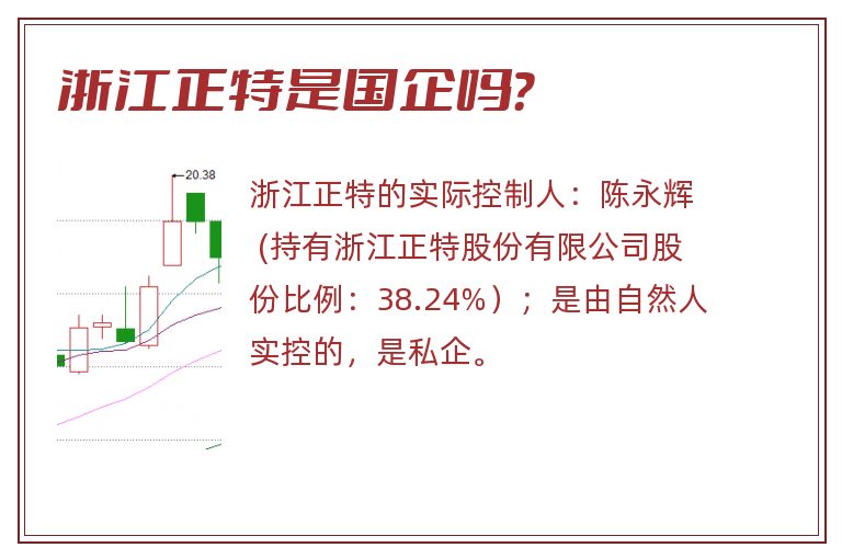 浙江正特是国企吗？